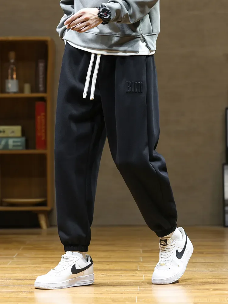 

Autumn New Men's Sweatpants Baggy Jogger Pants Hip Hop Streetwear Ankle Length Cotton Casual Loose Trousers Plus Size 8XLmen