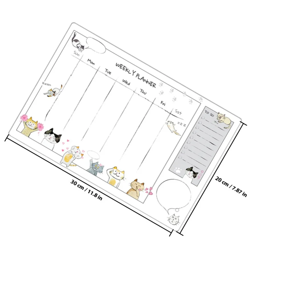 1 مجموعة مذكرة أكريليك شفافة رسالة ملاحظة الكتابة للمنزل مكتب المدرسة متعددة الوظائف سطح المكتب الجدول المجلس مع القلم واضح