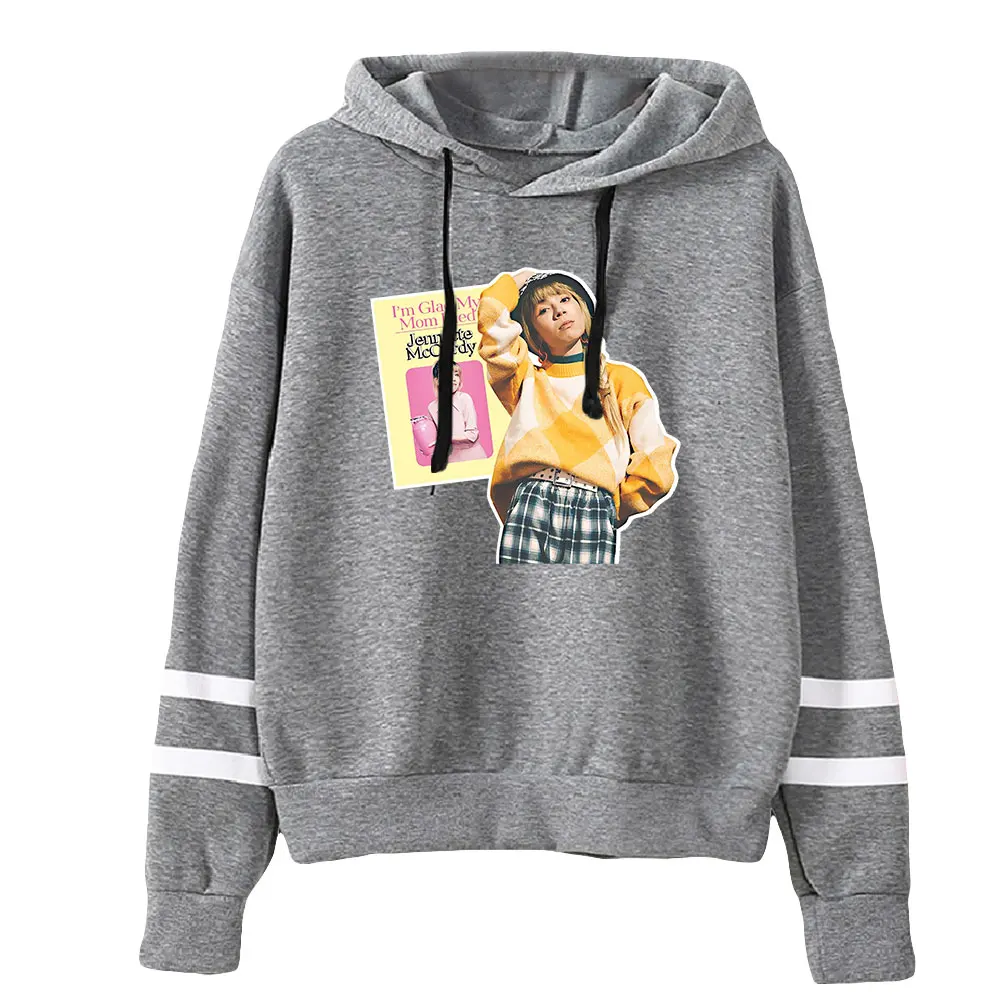 Jennette Mccurdy Merch Unisex Pocketless Parallelle Bars Mouw Sweatshirt Vrouwen Heren Hoodie Pop Star Fashion Kleding