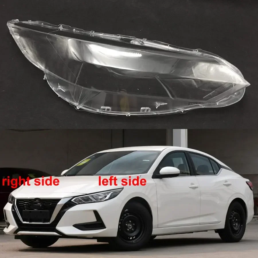 

For Nissan Sylphy 2019 2020 Car Accessories Headlight Lens Cover Headlamp Shell Lampshade Transparent Shade Mask Plexiglass