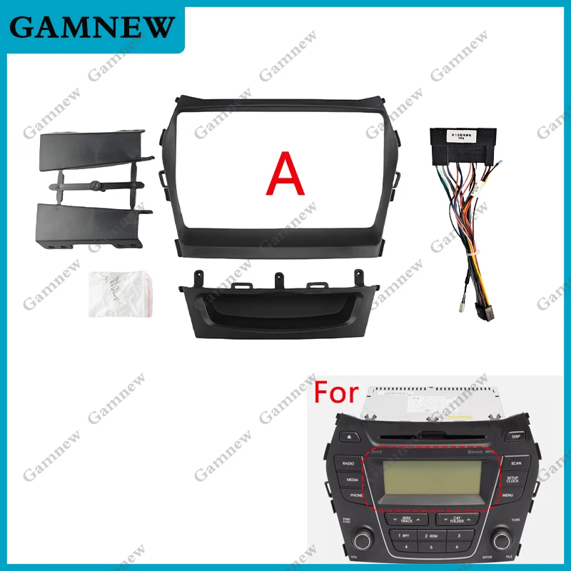 9 Inch Car Frame Fascia Adapter Canbus Box Android Radio Dash Fitting Panel Kit For Hyundai IX45 SantaFe Santa Fe 2012-2017