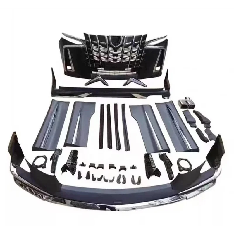 

High Quality Auto Tuning Part Accessories Model Facelift Upgrade Body Kits Front Rear Bumper for Alphard 30 2022