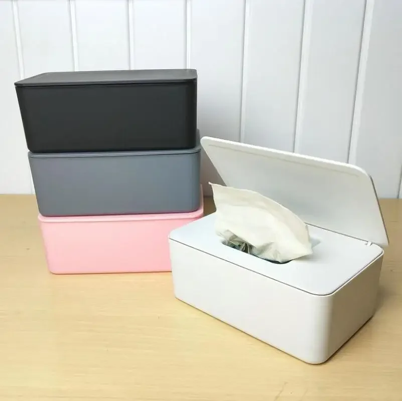 Tissue Box Wet Wipes Dispenser Holder Dry Wet Tissue Paper Case Box Wipes Napkin Storage Box Holder Container