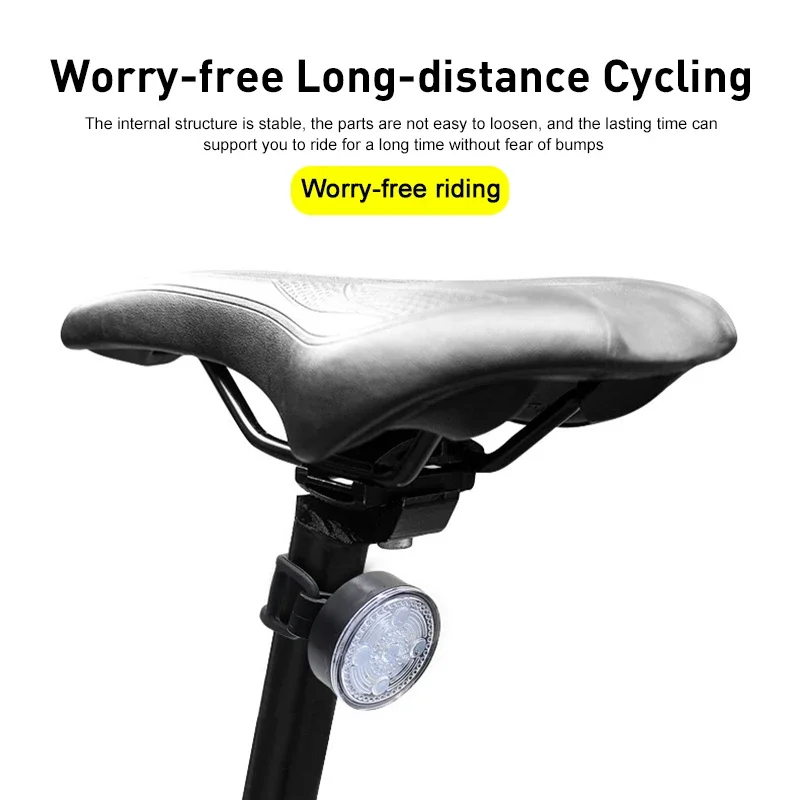 Bicycle Rear Light Cycling Light USB Rechargeable IPX5 Waterproof Bike Light MTB Helmet Pack Bag Tail Light 6 Model Taillight