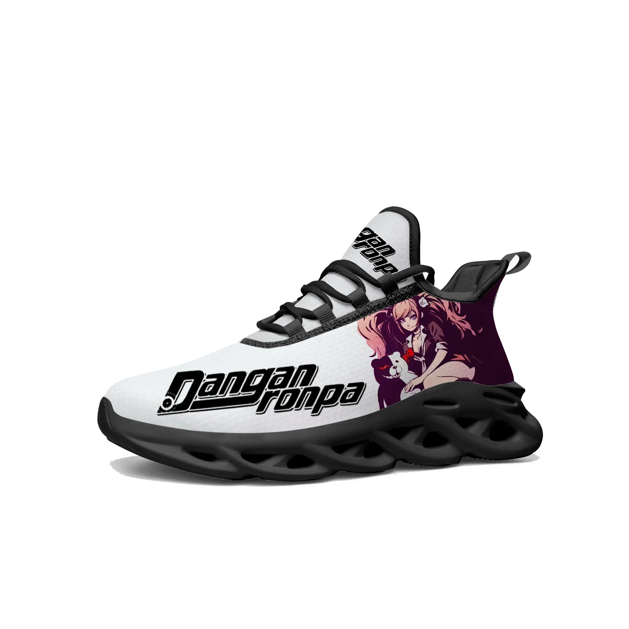 Cartoon Game Human Danganronpa Junko Enoshima Sneakers Mens Womens Sports Running Shoes High Quality Tailor Made Lace Up Shoes