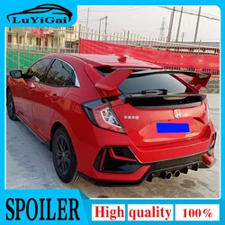 For Honda Civic 2016 2017 2018 2019 2020 10th Gen FK7 Hatchback Rear Spoiler Type-R Style Tuning Roof Wing Trunk Lip Decoration