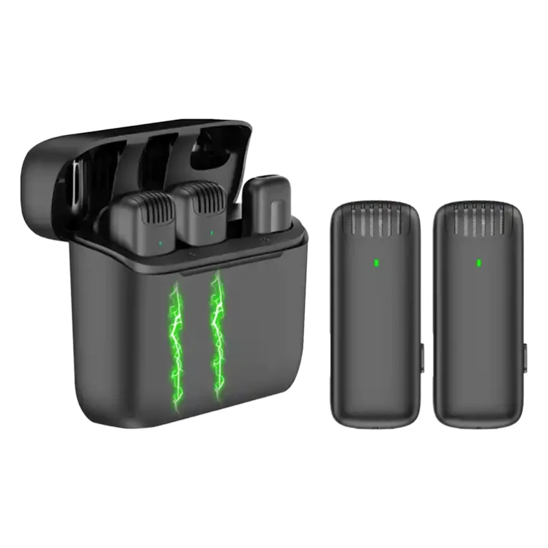 

Latest J13 Type C Receiver Mini Wireless Condenser Microphone With IOS Metal Lavalier Mic For Smartphones Cameras Live Vlogs