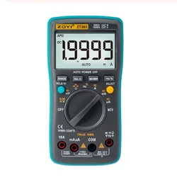 Voltage Ammeter Current Ohm Auto/Manual Tester ZOYI ZT301 ZT302 ZT303 Digital Multimeter 19999 Counts True-RMS Back Light AC DC