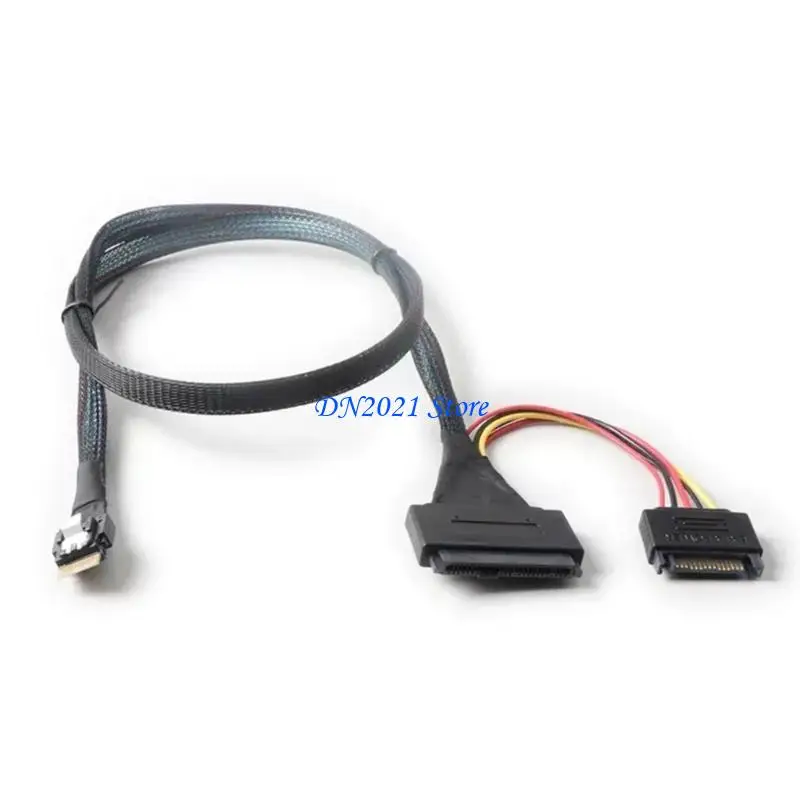 

F3KE PCIE4.0 SLIMSAS SFF8654 4I до SFF8639 U.2 Адаптерный кабель с шнуром питания
