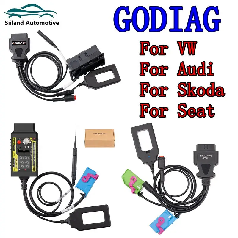 

GODIAG GT110/111/112 ДЛЯ VW, Audi, Skoda, Seat CAN-Bus UDS 4-го поколения, кабель тестовой платформы системы IMMO с POGO PIN