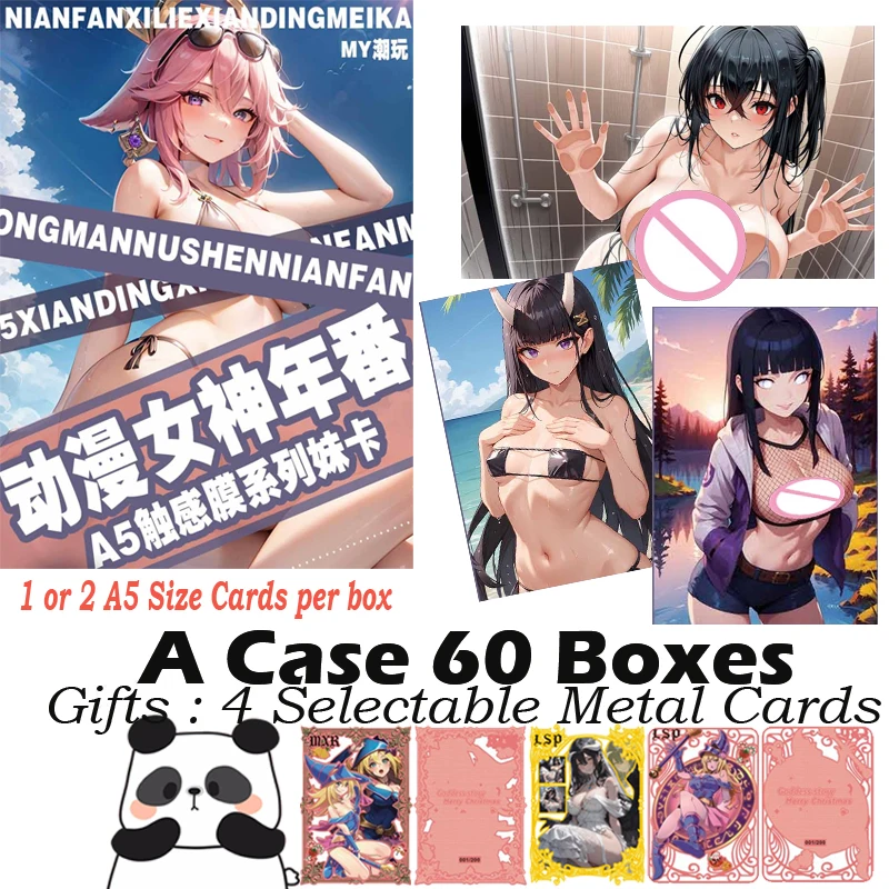 New A5 Size Goddess Card Waifu Board Doujin Booster Box Hobby Game Card Spicy Rare Card LSP SSP SSR Toy Gifts