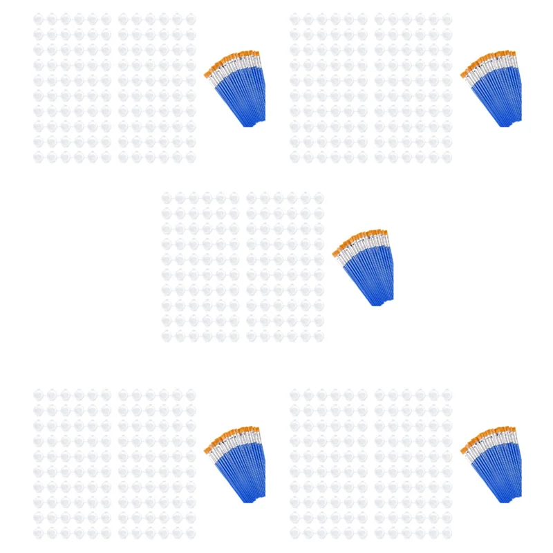 100 شريط 600 وعاء أواني طلاء فارغة شرائط صغيرة حاويات تخزين شفافة و 100 قطعة فرش طلاء فنون الرسم والحرف اليدوية