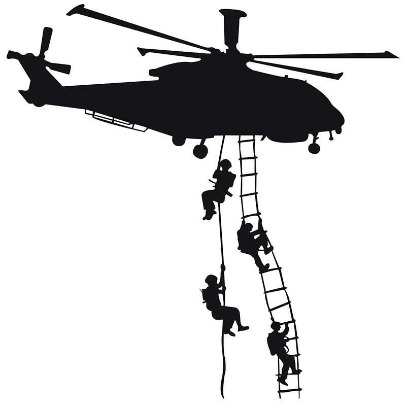 Military Vinyl Decor Wall Sticker Helicopter Wallpaper For Boys Army Room Art Decoration Removable Wallpaper