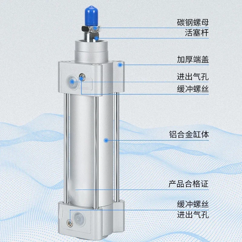 HLH standard cylinder DSBC DSBG-32-25-40-50-50-63-80-100-125-150-160-200-250-300-320-400-500-600-T-F-PPVA-PPSA-N3 DSBG