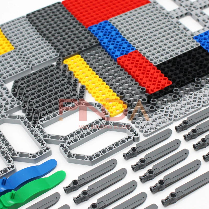 280PCS DIY Technical Parts Liftarm Thick Building Bricks Blocks Accessory Set Arm Beam Mechanical Bulk High-Tech Toys