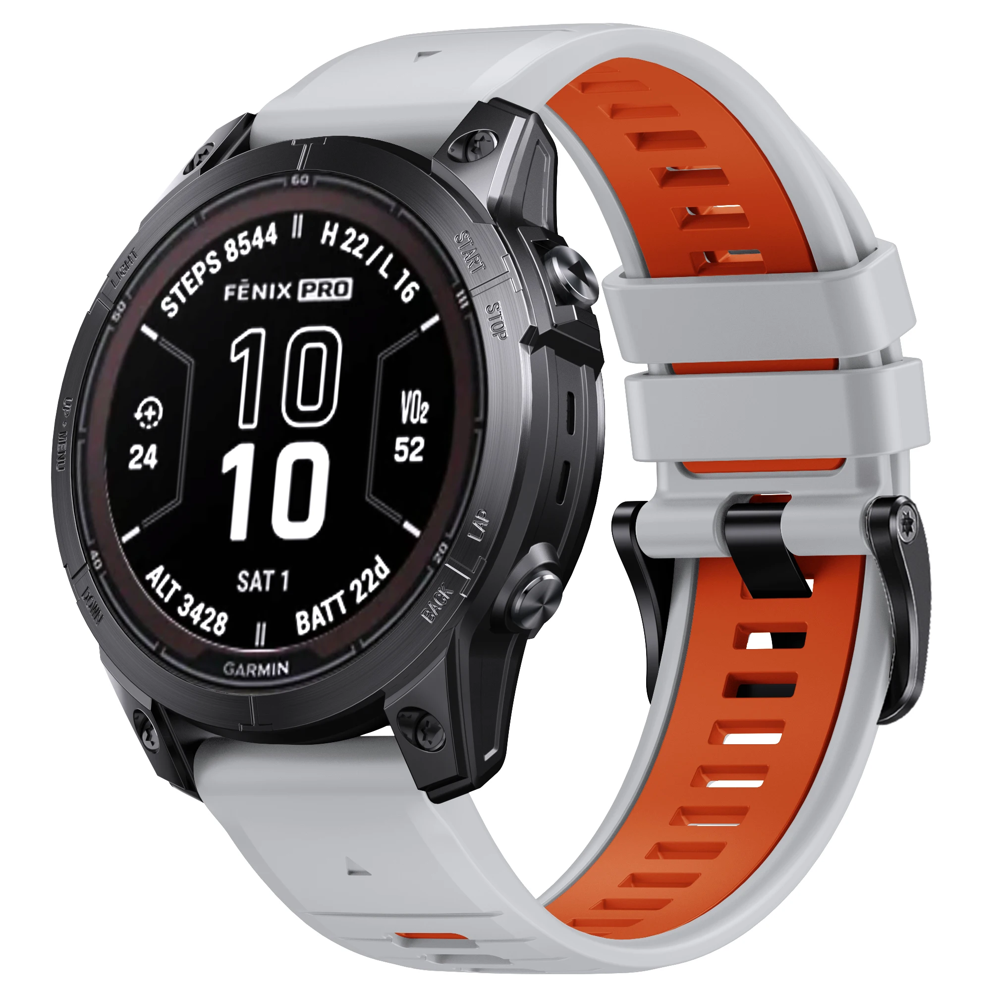 Pulseira de silicone de 22 26mm para garmin fenix e 8 47 51mm 7 7x 6x 6pro 5 5xplus epix gen enduro 2 3 pulseira de liberação rápida