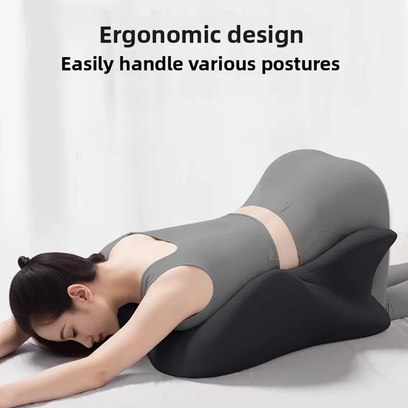 Large Memory Foam Pillow Ergonomic Support Neck Leg Rest Reading Phone Use Bed Sofa Wedge Shape Pain Relief Comfort