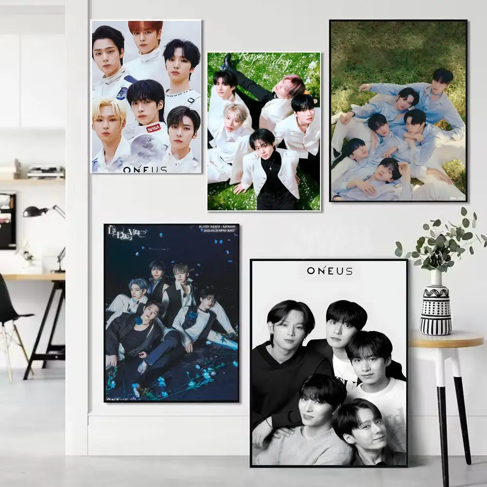 Boy Group O-ONEUS Poster Unframed Canvas Artwork for Bedroom Living Room Bathroom Wall Decor