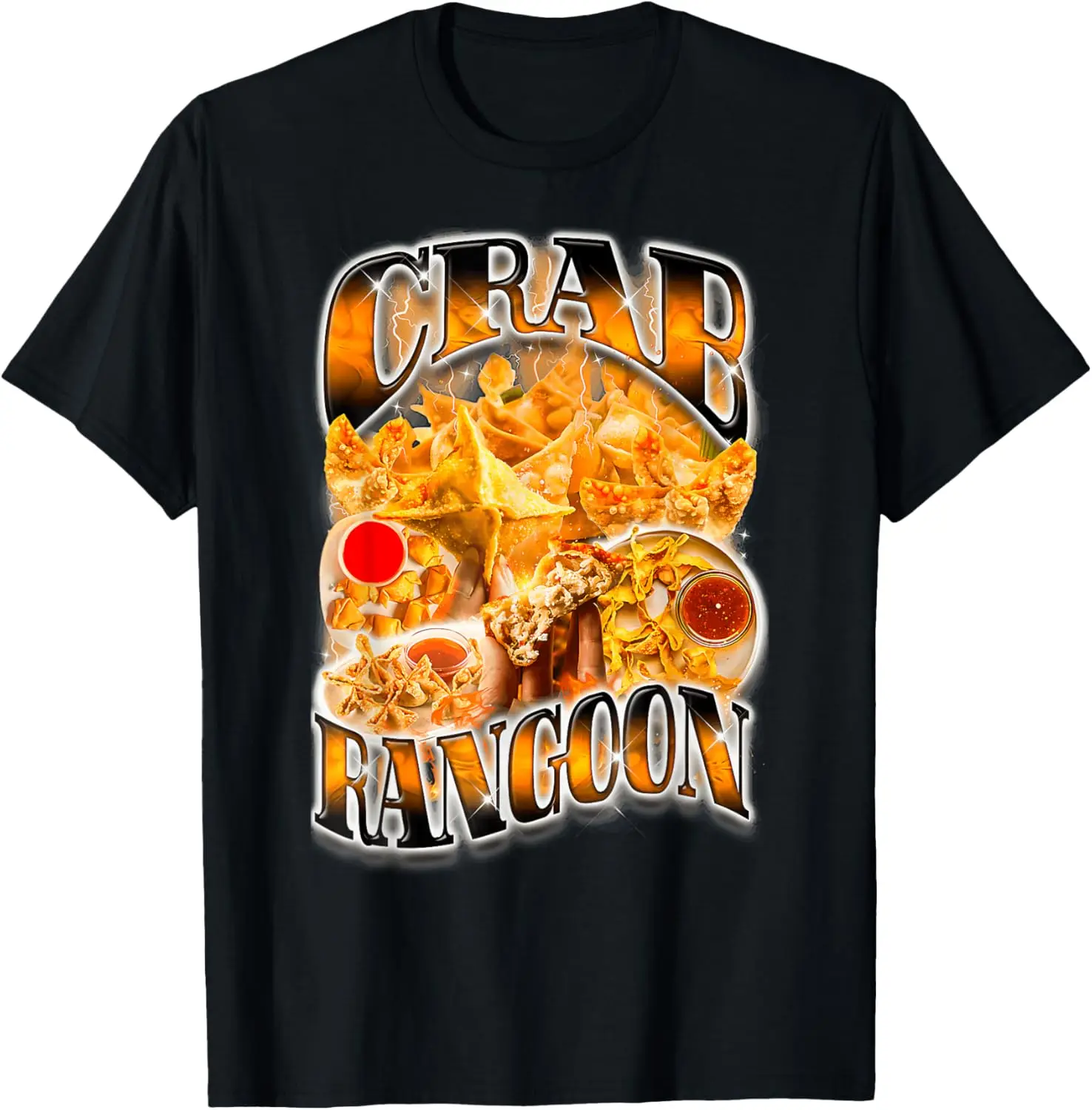 Bootleg Rap Aesthetic Goons Meme Funny Crab Rangoons 1990s T-Shirt