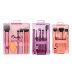 Tecniche reali set di pennelli per trucco per fondotinta cosmetico in polvere blush eyeshadow kabuki blending make up brush strumento di bellezza 1415