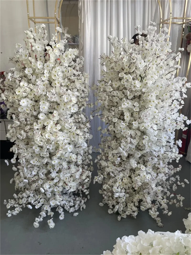 

【2026】Wholesale White Cherry Blossom Flower Arch For Wedding Event Entrance Backdrop Decor