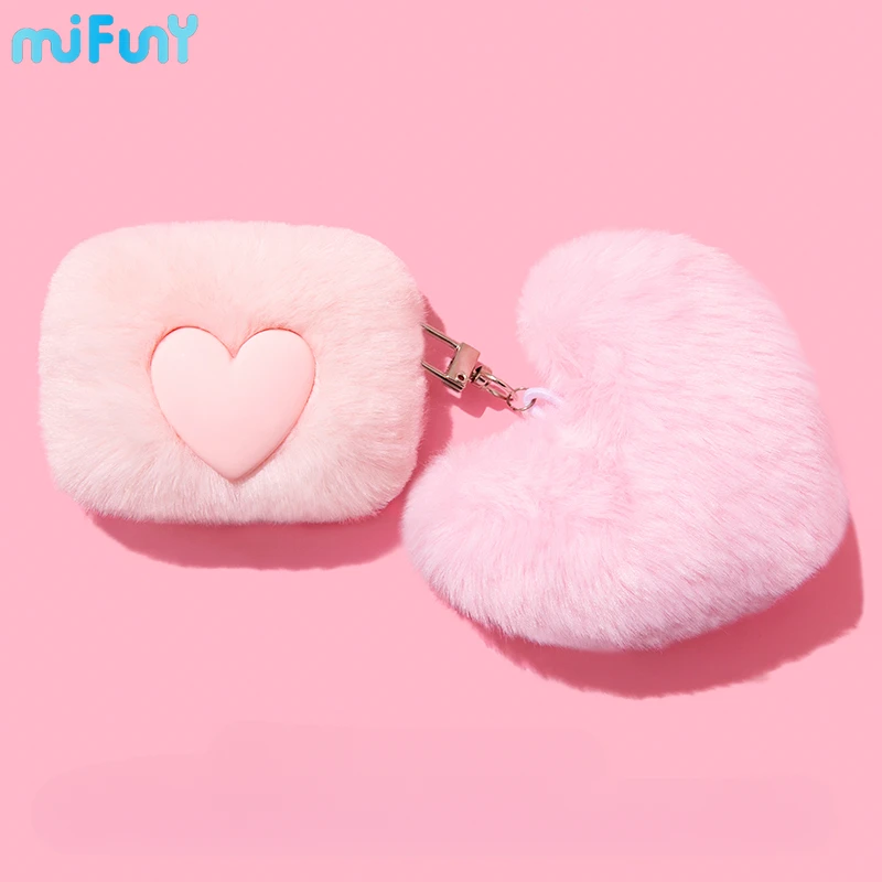 MiFuny Love Airpods Case Handmade Weaving Plush Silicone Protective Case for Airpods Pro Accessorie Personality Headphone Bag