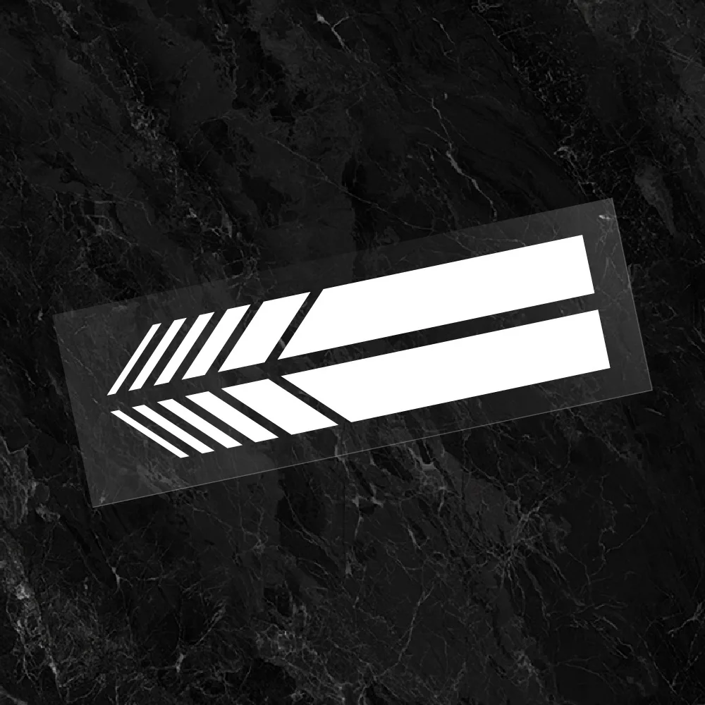 

2pcs Classic Stripes Vinyl Decals- Universal Fit for Car Rearview Mirrors(Decorative Scratch Protection)