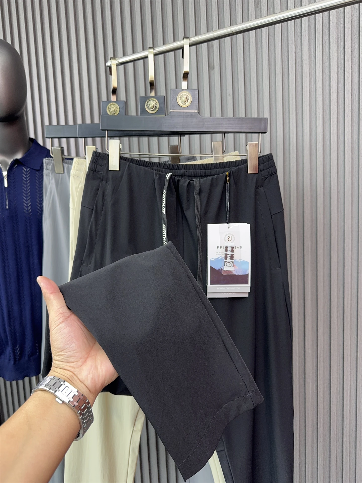 

Svip мужские облегающие уличные повседневные брюки летние дышащие легкие белые брюки с эластичной резинкой на талии прямые брюки