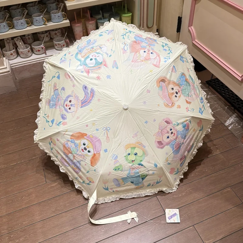 

Disney Spring Limited Edition Duffy And Friend Series All-Weather Umbrella Lolita Decoration Princess Umbrella Cute Girls Gifts