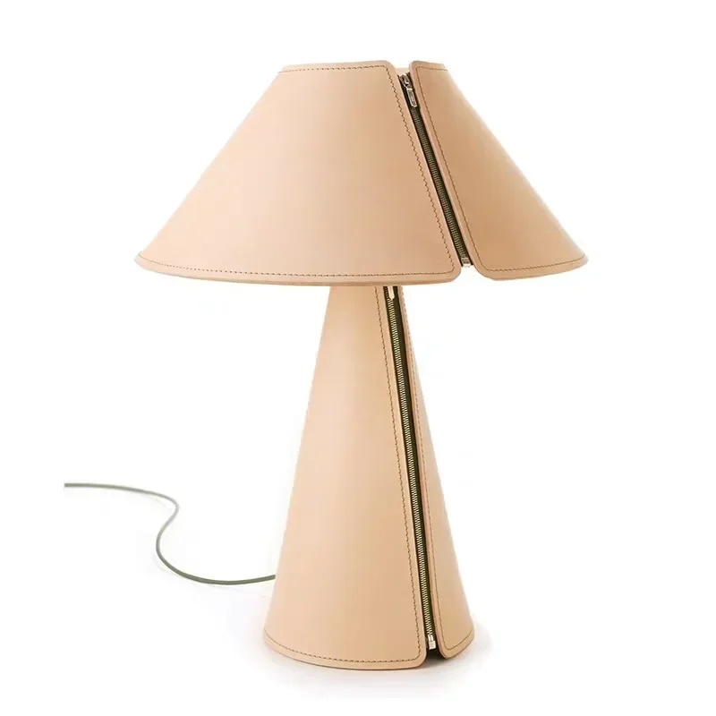 Postmodern Minimalist Fashion Led Leather Table Lamp Nordic Design Study Bedroom desk lamp creative simplicitySmall Table Lamps