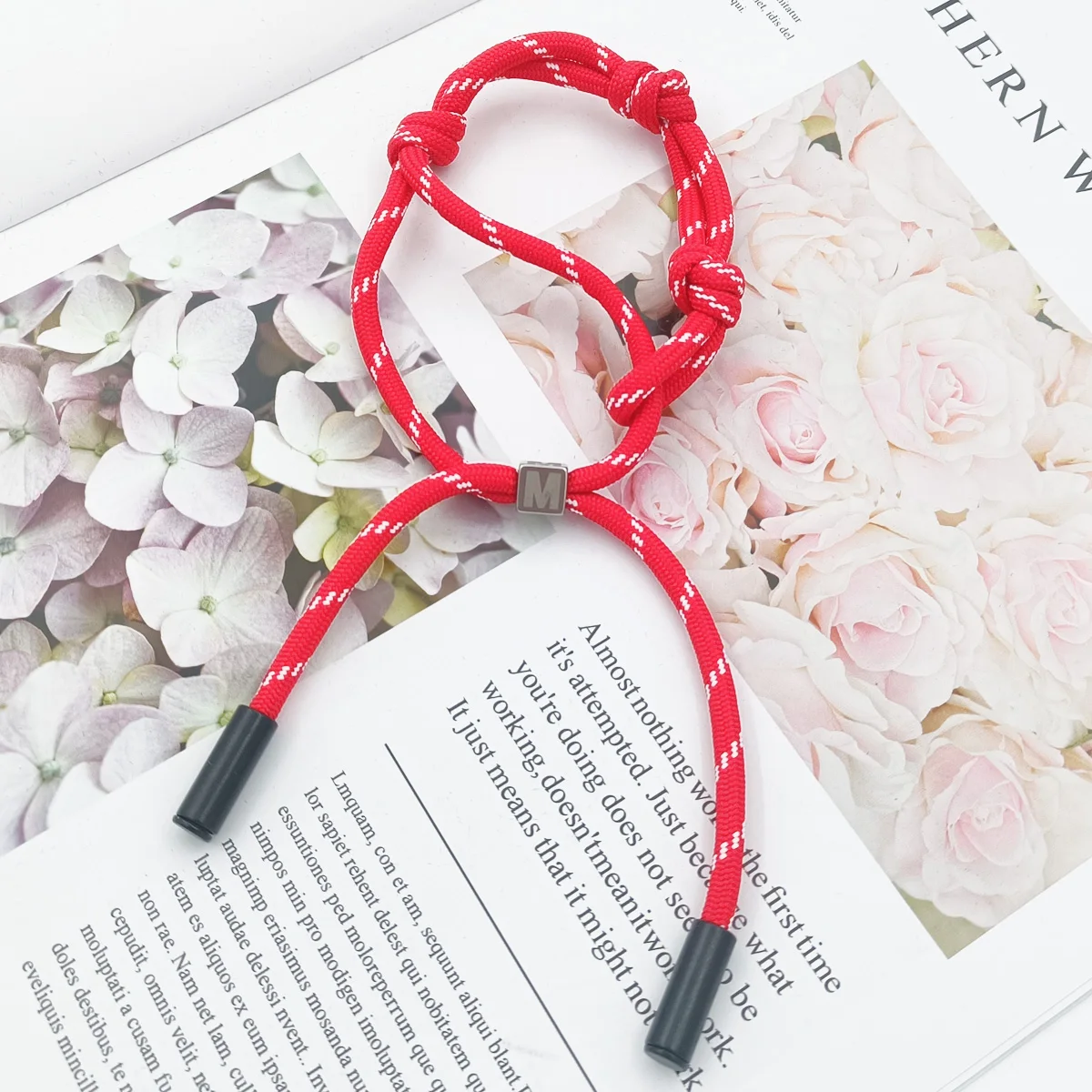 Fashionable Colored Rope Woven Rope Couple Bracelet Ankle Chain Pendant