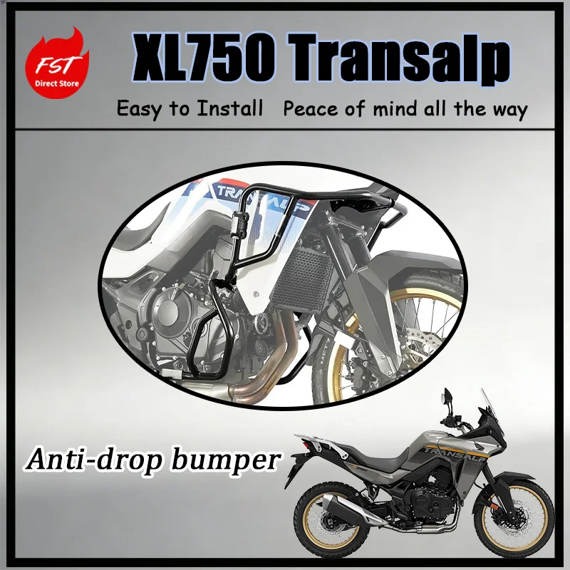 

FOR XL750 Transalp Crash Bar Guard Weather Resistant Rustproof Powder Coated Motorcycle Accessories Crash Bar Guard