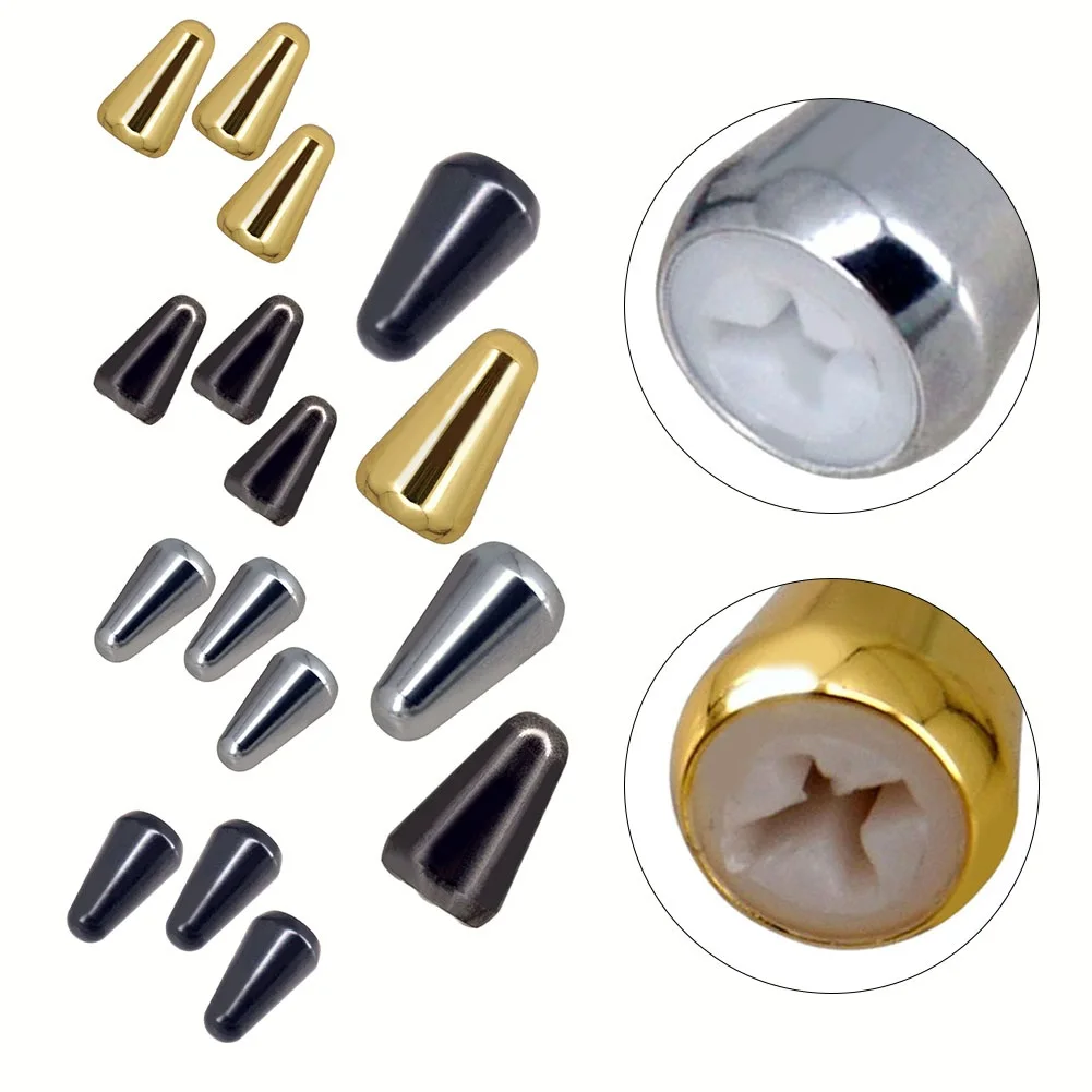 1pc/3pcs Guitar Switch Tip Knobs 3.5/4mm Metal Gear Shift Cap For LP For EPI Style Electric Guitars For PICKUP Switch Accessory