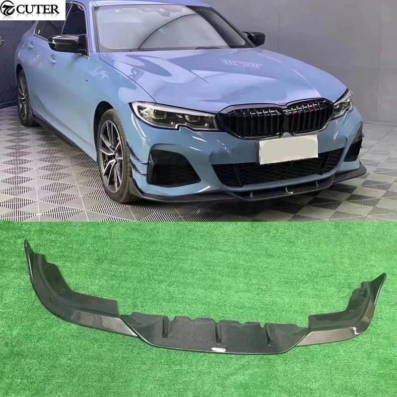

G20 3 Series T Style Dry Carbon Fiber Front Bumper Lip Splitter for Bmw G20 325i 330i 340i 2020