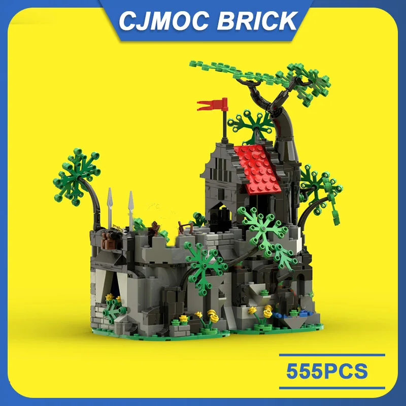 555PCS MOC European Medieval Street View The Majistos Home Building Blocks Model DIY Creative ideas Retro Toy Birthday Gifts