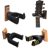 Soporte de suspensión de bloqueo automático para guitarra, gancho de soporte de montaje en pared para guitarra eléctrica acústica, mandolina, Banjo, ukelele, bajo, accesorios de tornillo