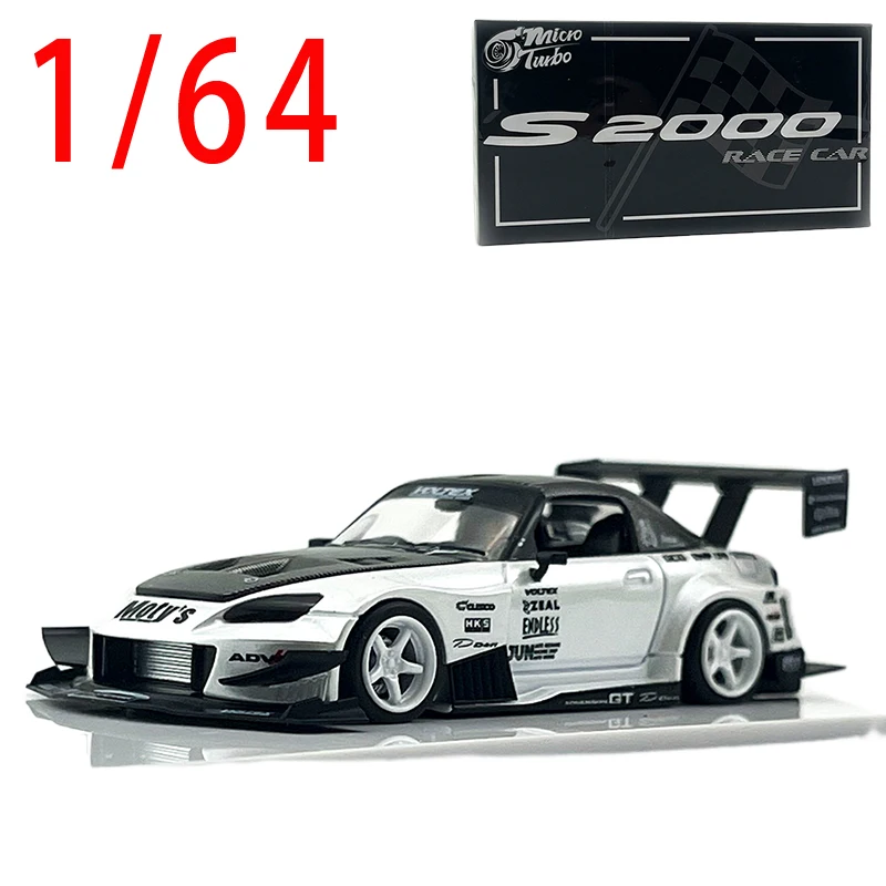 

MT Diecast Car 1/64 Scale Honda S2000 Racing Car Model Alloy Honda S2000 Sports Car Toy Vehicles Model Static Ornament