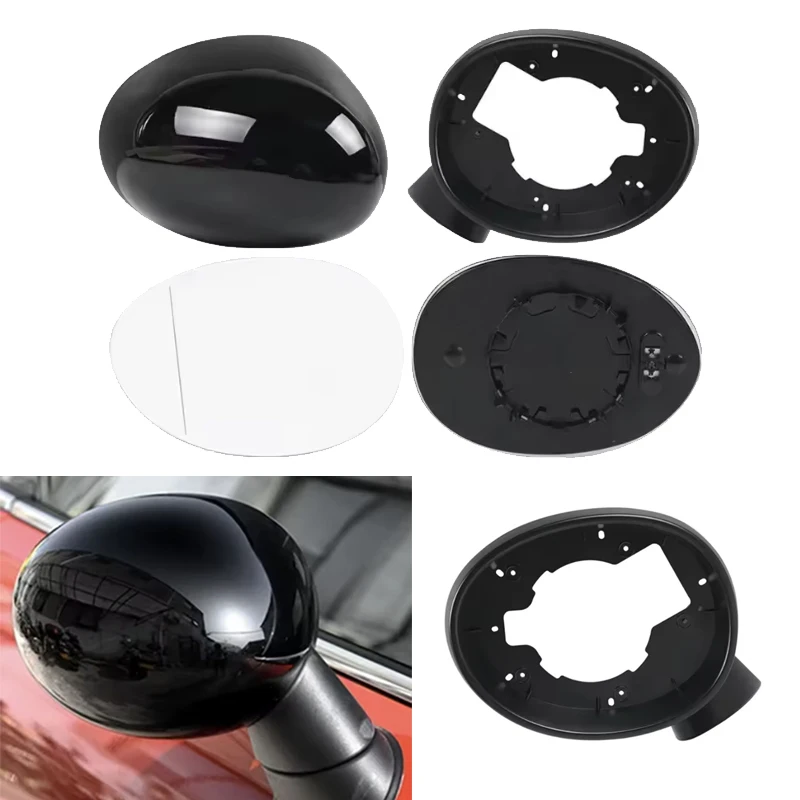 Auto Rear Heated Mirror Glass Cover Frame for Mini F54 F55 F56 F57 F60 2014 2015 2016 2017 2018