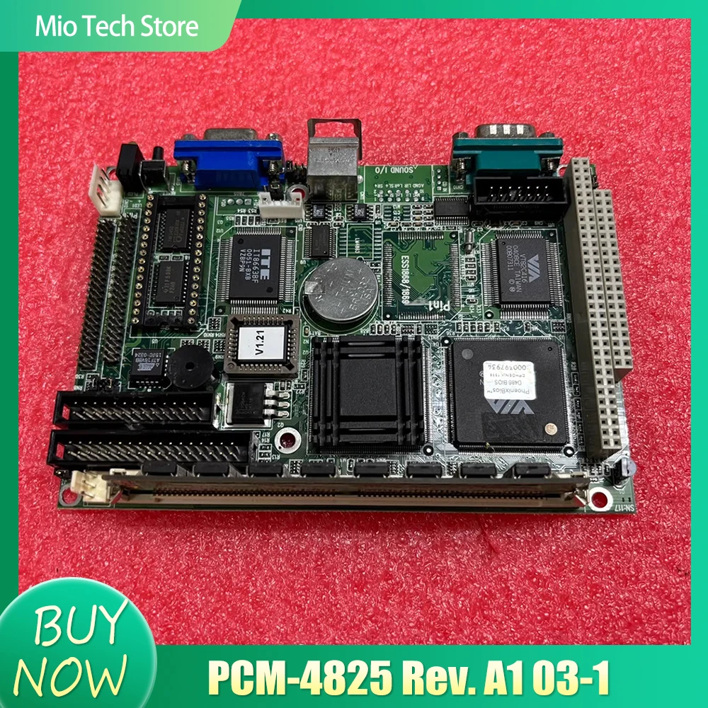 Original PCM-4825 Rev. A1 03-1 3.5-inch industrial control computer equipment motherboard