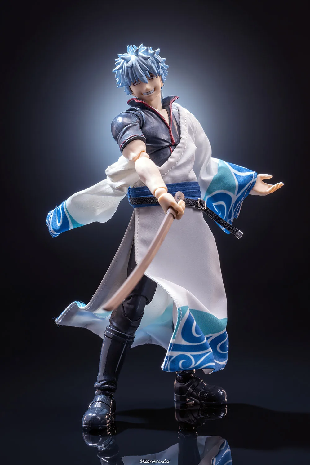 【Only Clothes】shf 1/12 Japanese Anime GINTAMA Sakata Gintoki Single Sleeve Robe Clothes for 6-inch Action Figure Model Toys view 4