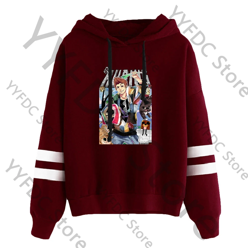 Rubius Hoodie Women Men Autumn Long Sleeve Sweatshirt Harajuku Cartoon Streetwear Fashion  Y2k Clothes Unisex Pullovers Hoodies