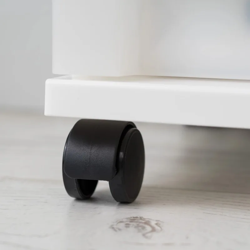 I9 Ящик Узкий пластиковый ящик для хранения с органайзером, белый