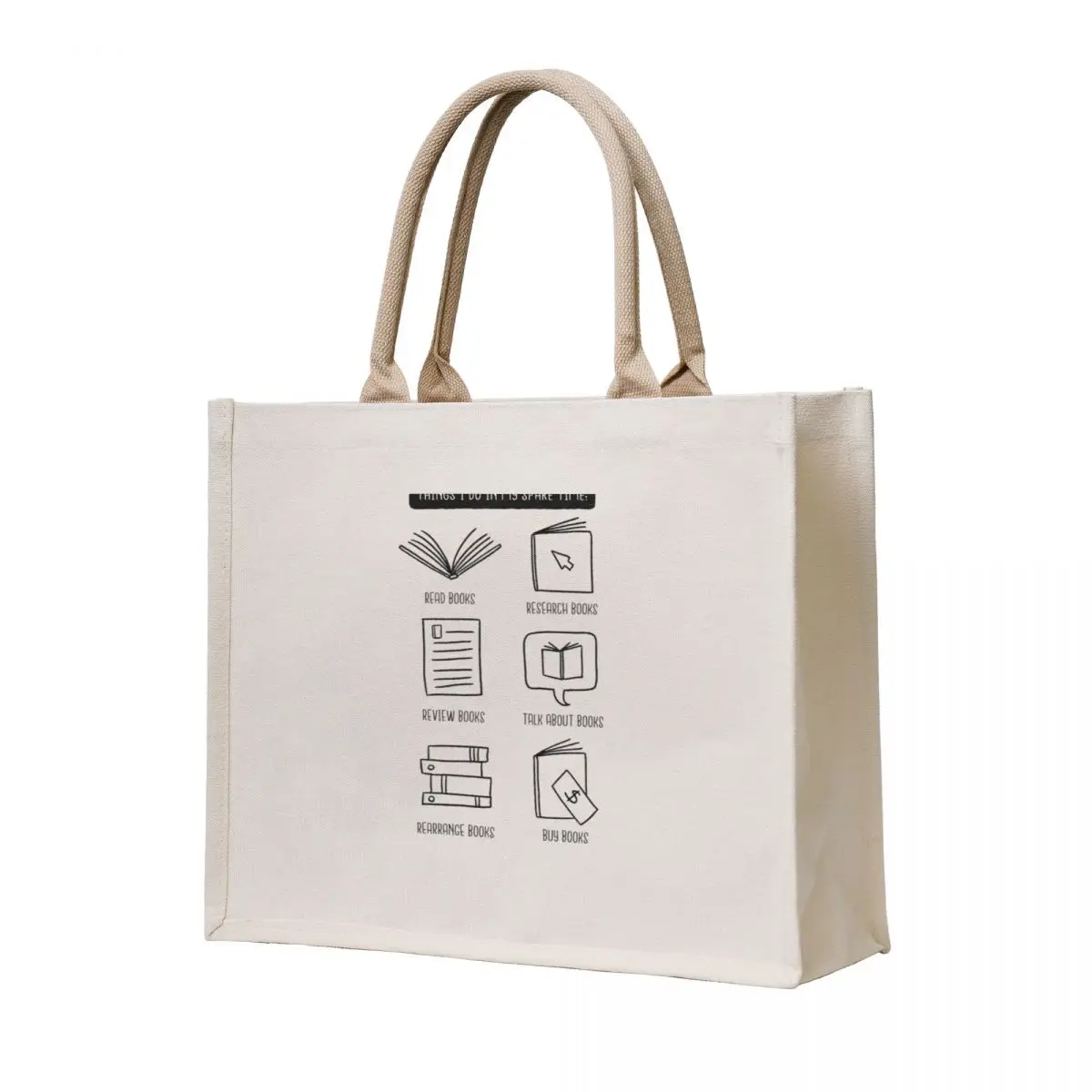 

Book Lover Gift Tote Bag Women's handbag custom canvas bag hand bag
