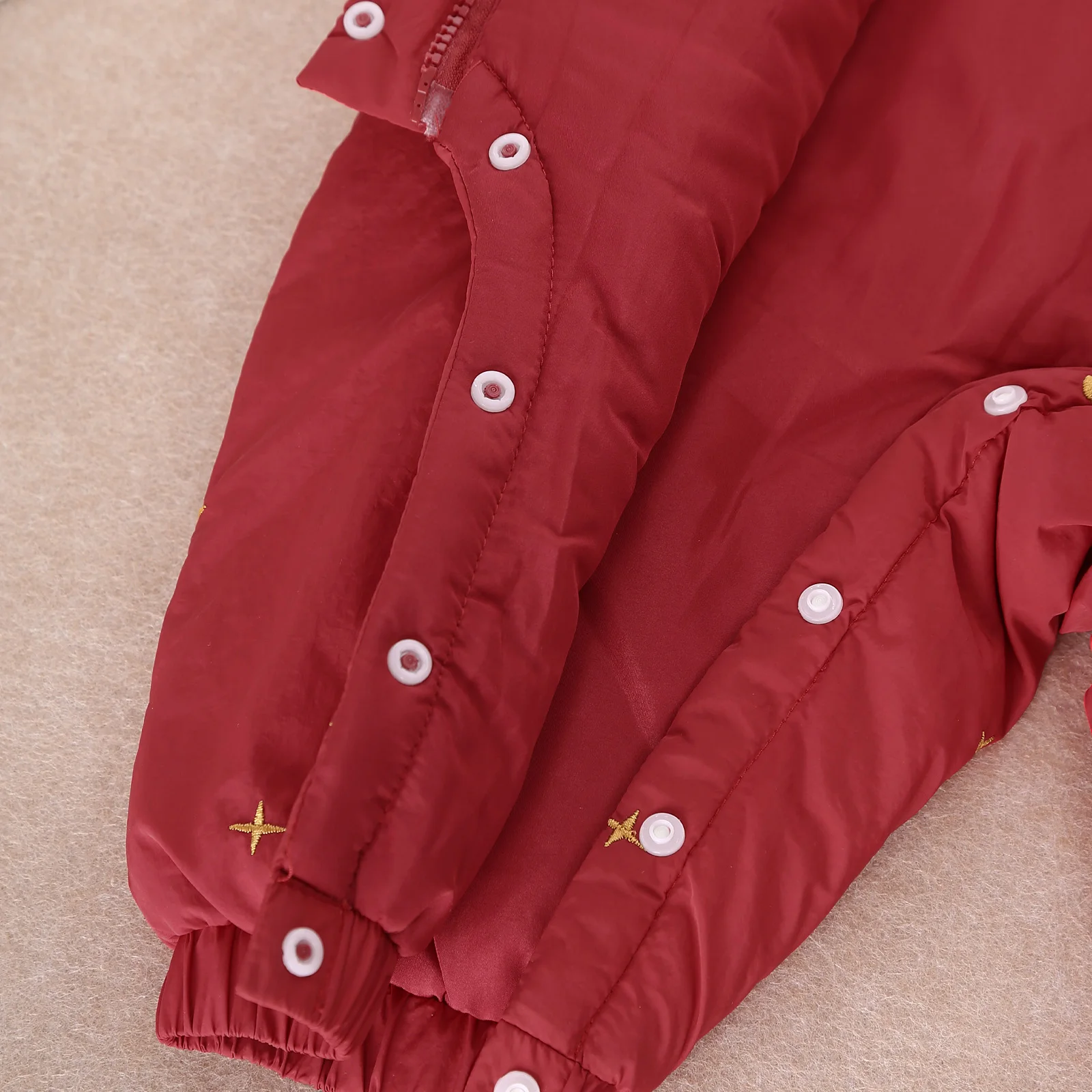 الرضع طباعة سميكة مقنعين السروال القصير الشتاء الدافئة سنوسويت ملابس خارجية سحاب أكمام طويلة مبطنة بالقطن بذلة للحزب اليومي