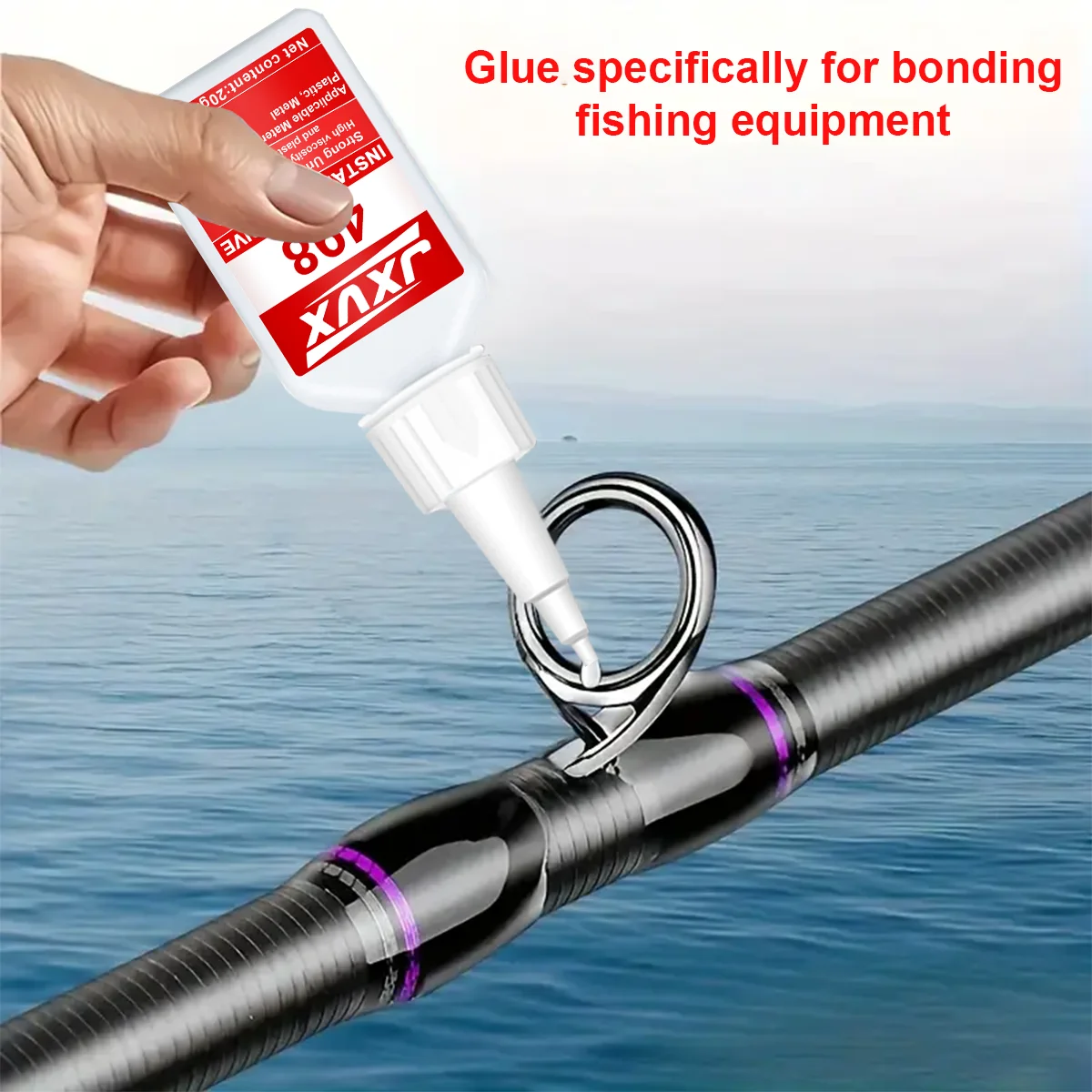 El nuevo adhesivo de alta resistencia, impermeable transparente, fuerte adhesión, buena estabilidad, adecuado para la reparación de artes de pesca, reparación del hogar, fabricación manual, reparación de zapatos.