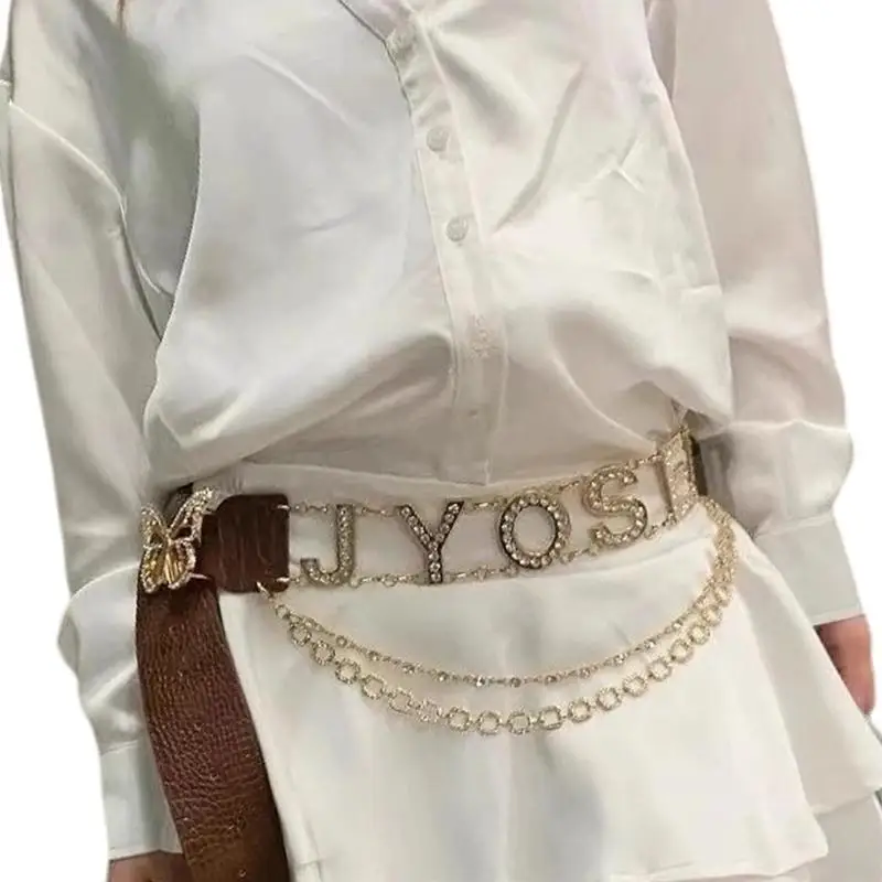 Butterfly Dress Belt Embossed Floral Pattern Waist Cincher Adjustable Waist Strap Metal Clasp for Special Occasion Y166