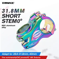 MTB High-Strength Lightweight Bicycle Stem CNC Aluminum Alloy 0 Degree Rise  AM Enduro For 40mm / 31.8mm Bike Handlebar