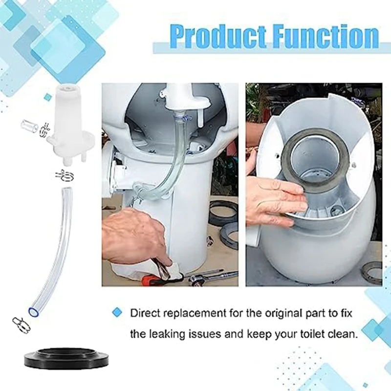 34122 Comprehensive Vacuum Breaker Kit Perfect For Various Residence RV Toilets Easy Install Easy To Use