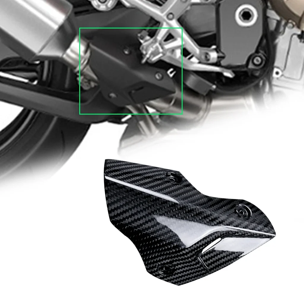 For BMW S1000R M1000R 2021- 2023 2024 Pure Carbon Fiber Motorcycle Accessories Heat Shield Protection Exhaust Cover Fairing Kits