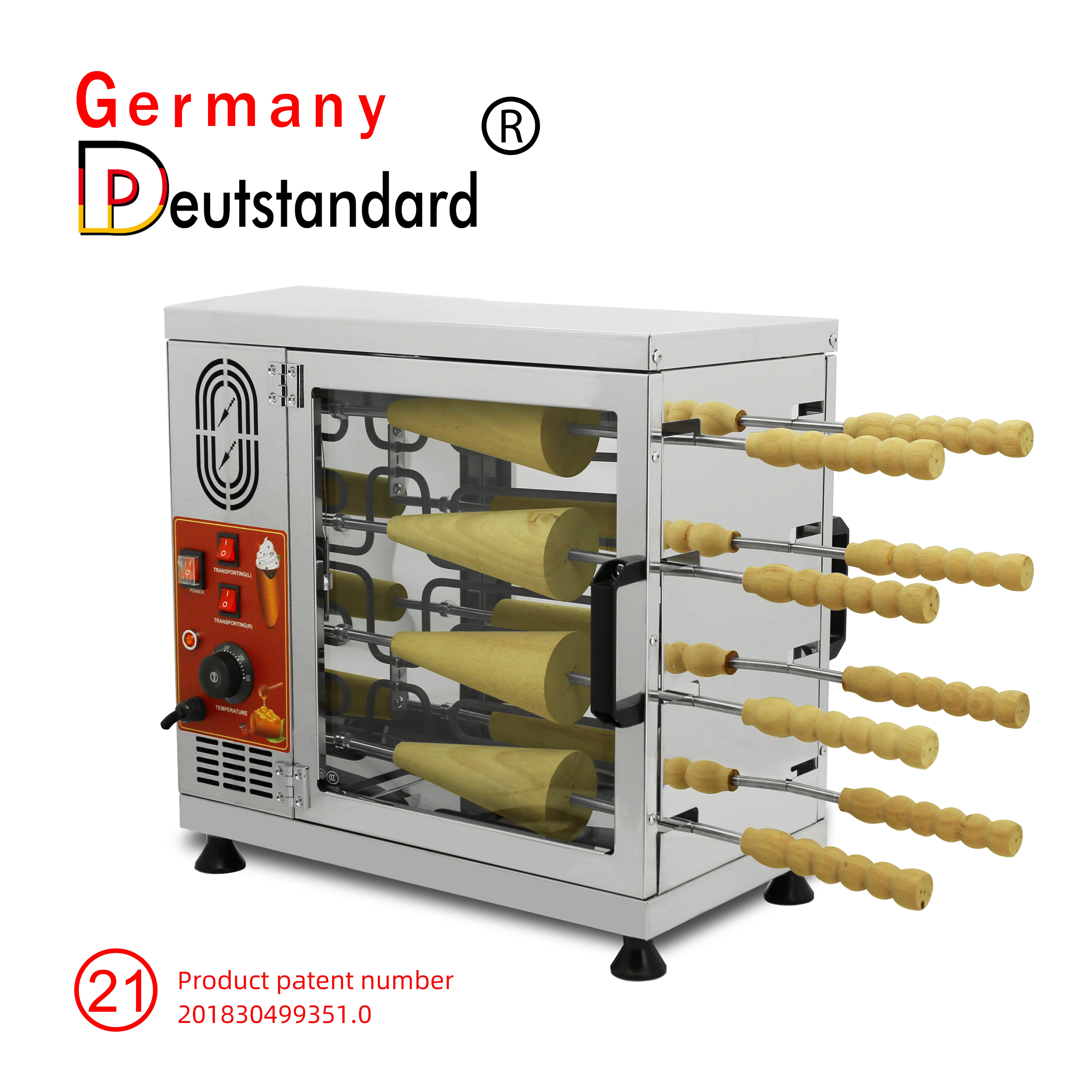 Commercial Trdelnik Machine Donut Ice Cream Cone Kurtos Kalacs Chimney Cake Machine with CE